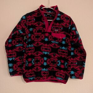 Patagonia Synchilla Snap-T Pullover Aztec Sweater Size L (12) Youth